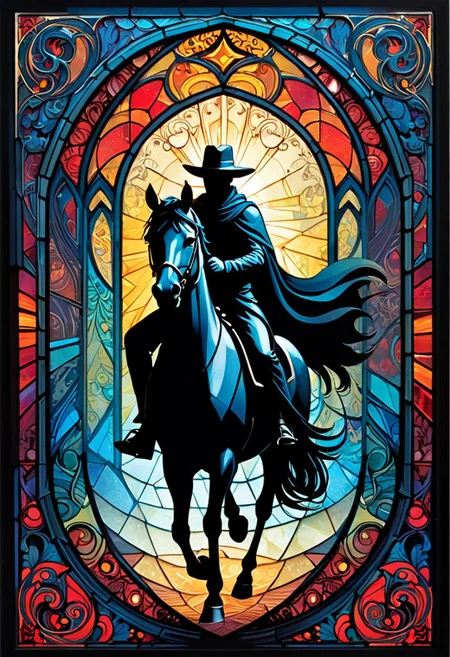 horsetrot (rubber stamp/postage stamp/woodblock print optical illusion holography lines art illustration figures fairytale double exposure. two parts in one art. , fantasy, fairytale, silhouetted modern dynamic poster, rich deep colors comic style art on a cracked paper , fantasy, close up filigree gracious transparent music, notes, music in the air, silhouette close macro portrait, , night. , dynamic pose, light on face, shadow play, perfect face, sharp glowing eyes, by James Jean, Craola, , Andy Kehoe, Dorian Vallejo,, Damian Lechoszest, Todd Lockwood, patchwork, stained glass, storybook illustration, highly detailed unusual beautiful details, intricated, intricated pose, tiny details masterpiece, high quality, intricated lighting, luminism, attention grabbing colors (masterclass) (female rider)
