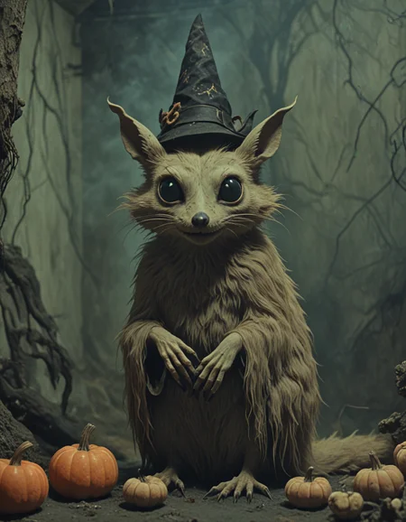 novuschroma creepy cute magical fantasy animal in a witch's lair <lora:116_novuschroma_1:1>, <lora:sdxl_lightning_8step_lora:1>
