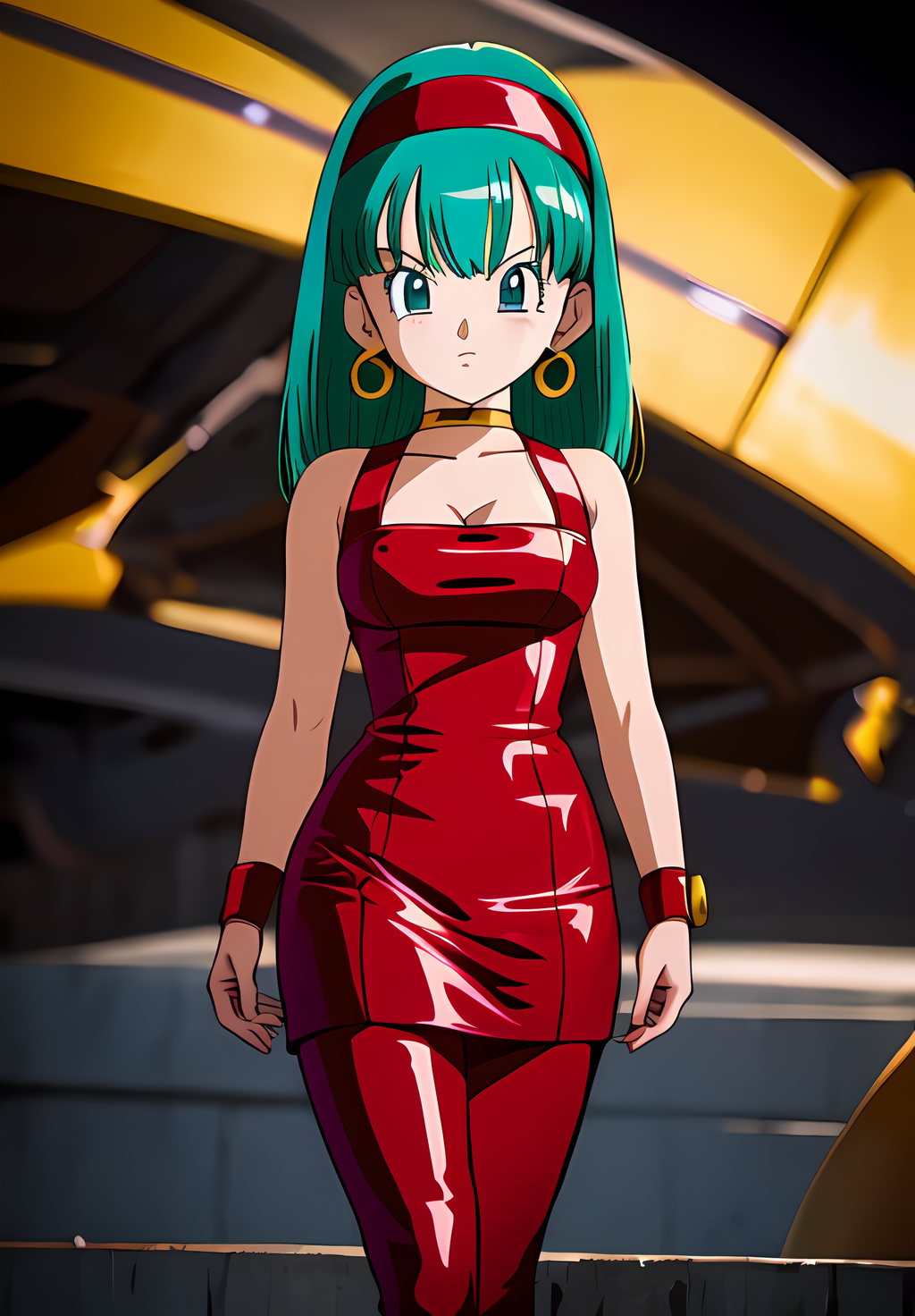(Photo:1.3), highdetail, <lora:Bulla:0.8>, Bulla, 1girl, solo, red headband, red dress, (acclaimed, alluring, captivating, exciting, gorgeous, striking:1.3), (trending on artstation:1.3)