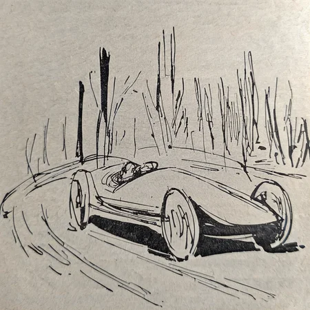 drawix15 futuristic car <lora:drawix15:1>