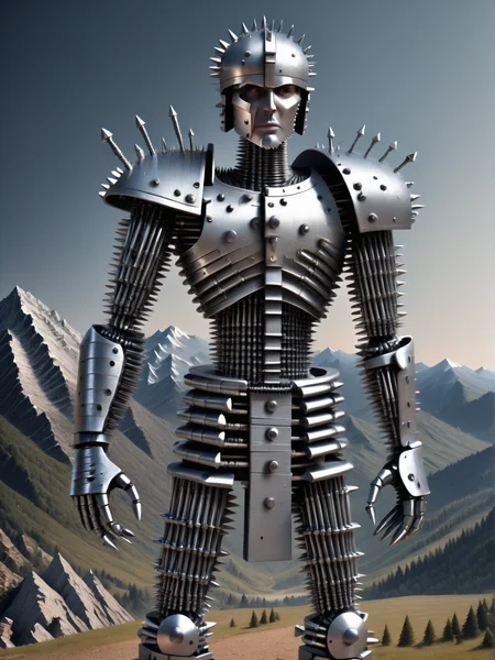 1boy, armor, mountains, fastenerswm, <lora:FastenersWMv0.4:1.2>