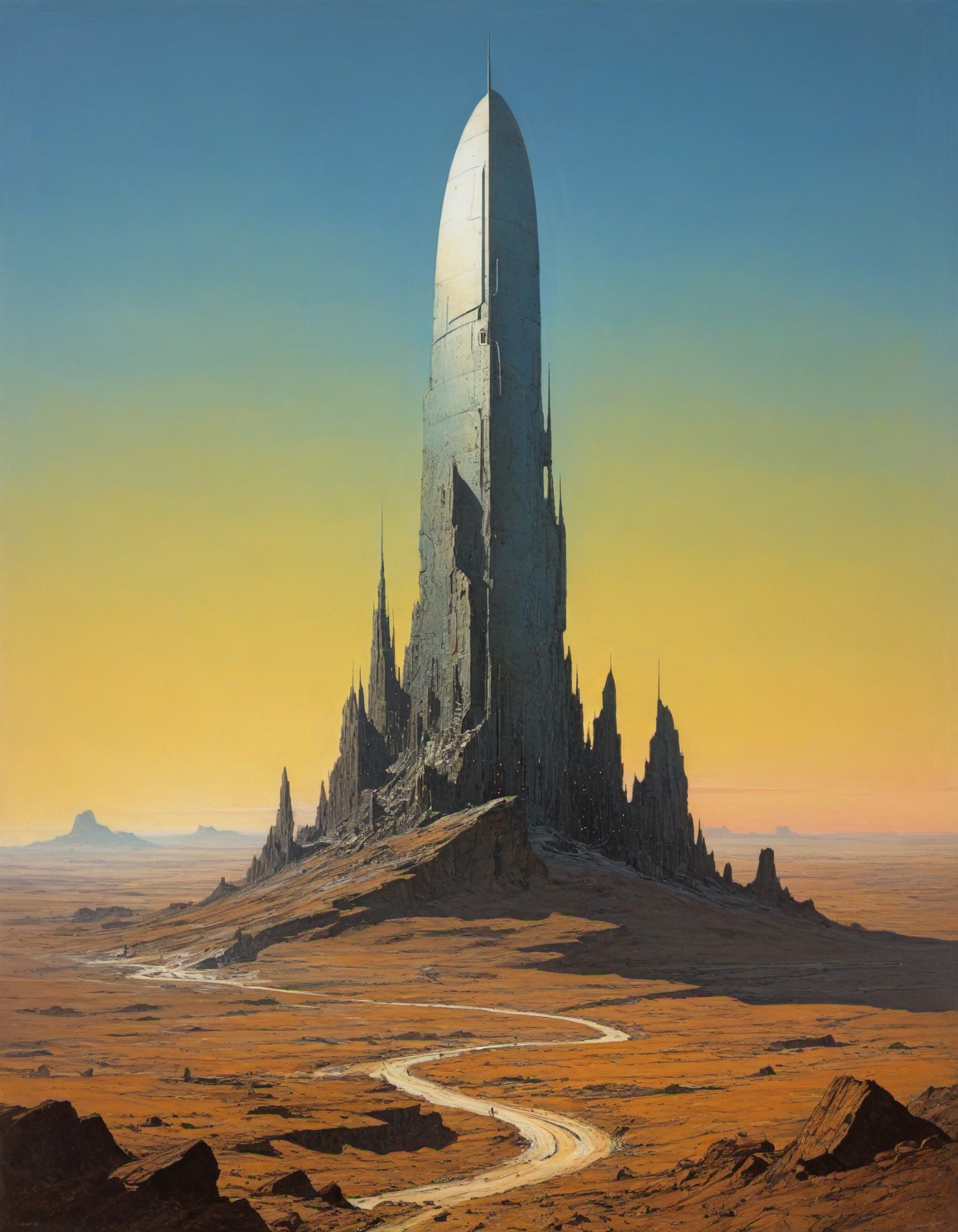 by Moebius, futuristic-futuristic, (otherworldly landscape but extremely beautiful:1.4), (masterpiece, best quality:1.4) , in the style of nicola samori,
<lora:epi_noiseoffset2:0.5> <lora:add-detail-xl:1> <lora:xl_more_art-full_v1:0.5>  <lora:NicolaSamori:0.7>