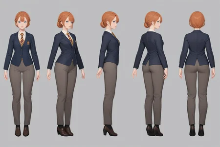 (GENERAL:0), 1girl, masterpiece, best quality, very aesthetic, absurdres, solo, standing,
(VIEWS:0), full body character turnaround of 1girl,
Multiple views of the same character in the same outfit, simple background, white background, multiple views, side view, back view, front view,
(hairLength:0), very short hair,
(hairTexture:0), blunt ends,
(hairstyles:0), Slicked-back hairstyle,
(haircolor:0), platinum blone hair,
(bodyshape:0), Compact build body,
(ethnic origin:0), Italian,
(skin color:0), Medium Skin,
(eye color:0), blue eyes,
(clothing:0), Contemporary attire with a fitted blazer, wide-leg trousers, and bold accessories,
(character ref:0), Ginny Weasley From Harry Potter, Small Breasts,
(art style:0), by Baraag
(theme:0), devil
theme character design,
<lora:ClothTurnXLRemix_v1-000004:.5>
<lora:ClothTurnXL_v1-000004:0.38>
<lora:CharTurnXL_v2:0.25>
<lora:xl_more_art-full_v1:.25>,
<lora:Alphonse Mucha Style:.1>, Alphonse Mucha Style page
<lora:å½é£æç»SDXL:.1>