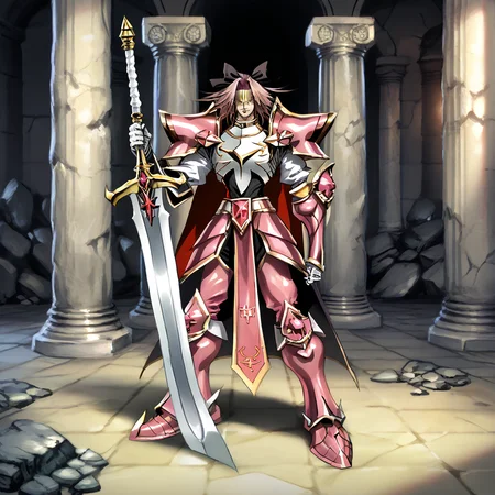 score_9, score_8_up, score_7_up, score_6_up, score_5_up, score_4_up, rating_safe,hellsing_ultimate_style,asmaria,ncrender,cnvsls ,vivid lighting,hdr,shaded face,lips,epic,1boy,solo,astolfo \(fate\), pink armor,golden sashes,pink hair,hair ribbons,full body,smirk,armor,chestplate,menacing,indoors,castle,stone wall,pillars,dynamic pose,holding sword, <lora:fellatrix_style:0.6>, <lora:hellsing_ultimate_style:0.5>, <lora:officialpit_v2-8:0.6>, <lora:PonyCentury:0.6>, <lora:AsmariaPony:0.6>, <lora:CanvasSolaris_V2.6_r1:0.4>