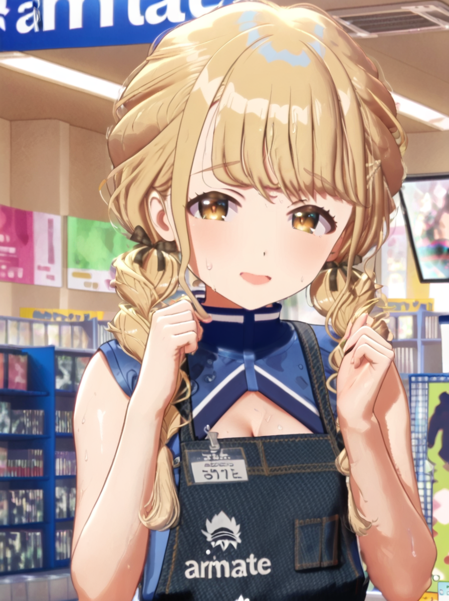 detailed background, shiny skin, posing,
<lora:kotone.pony:1>,
kotone, 
cleavage, 
sweat, steam, wet cleavage,