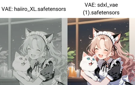 wavy hair, Maid clothes and cat ears,happy