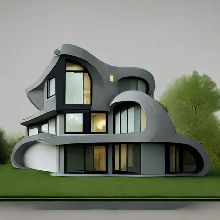 photo, scifi house