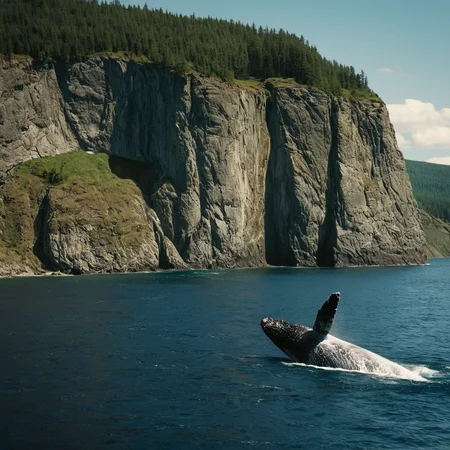 cinematic film still of <lora:Fine art photography style:1>
Juxtaposition of a large whale swimming in the ocean near a cliff in field,outdoors,day,water,tree,no humans,nature,scenery,forest,fish,rock Juxtaposition,artistic,photography,dramatic light,dramatic shadow light,contrast,saturated color,cinematic,filmic,photographic,realistic,realism,perfection,perfect,Juxtaposed,opposite,different things,side by side,syncretism,antithesis,Juxtaposition style,rock , creative, photorealism, hyperrealism, Fine art photography style, Fine art cinematic photography style, shallow depth of field, vignette, highly detailed, high budget, bokeh, cinemascope, moody, epic, gorgeous, film grain, grainy
