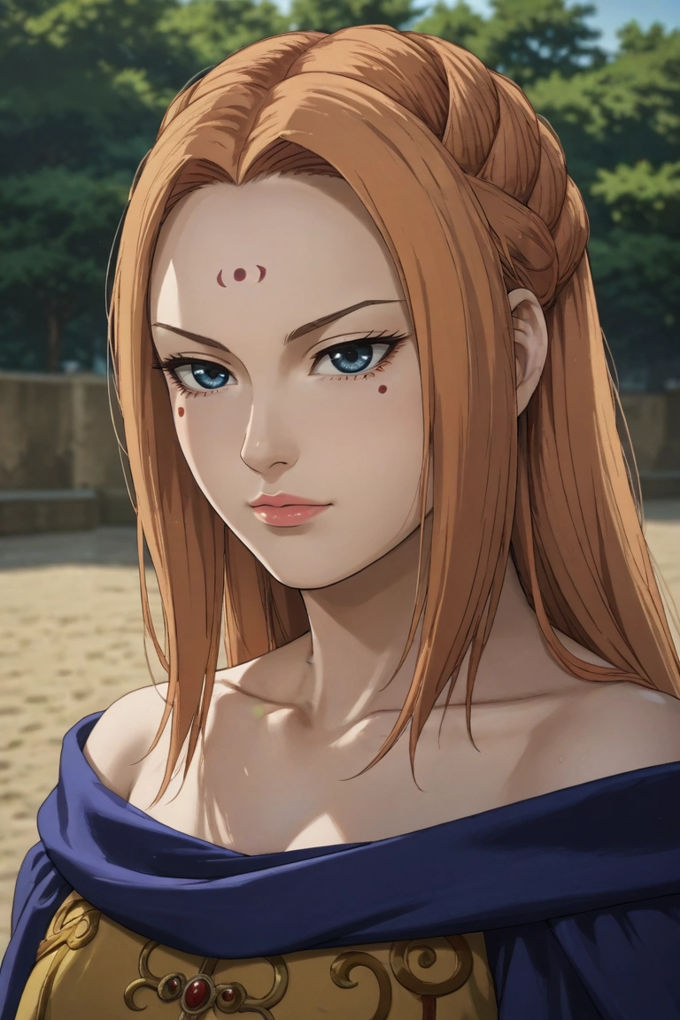 score_9, score_8_up, score_7_up, source_anime, rating_safe, intricate details, (photorealistic:0.6), , depth of field, 1girl, solo, <lora:yang_duanhe_pony:0.78>, yang_duanhe, orange hair, blue eyes, aged down, long hair, facial mark, forehead mark, , , strapless dress, <lora:sdxl_lightning_8step_lora:1>