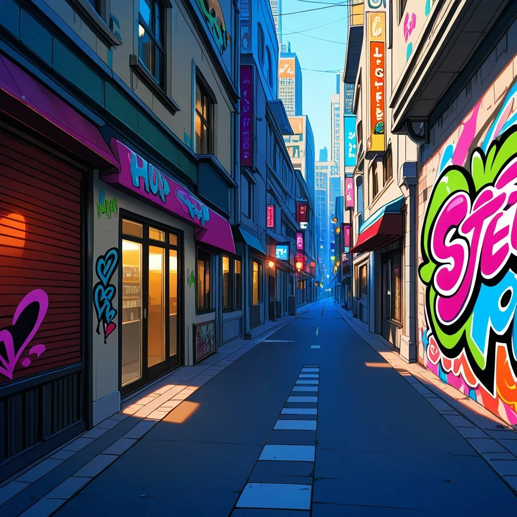 City street, graffiti, City Street Background, Hip Hop themed background,