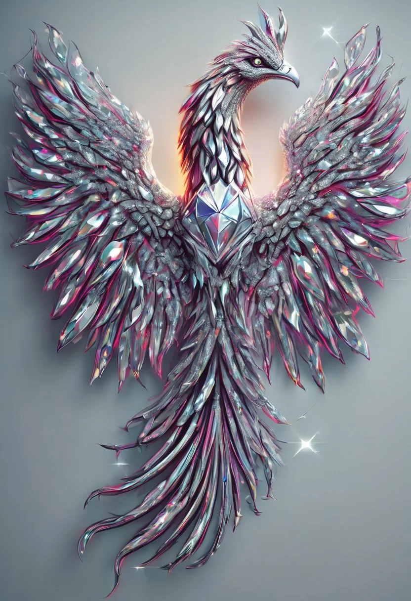 Phoenix, neon, Diamond