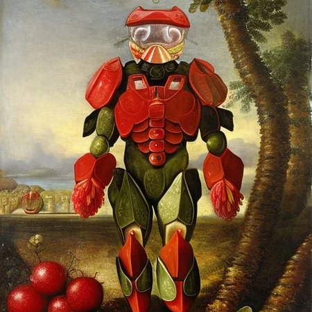 Master Chief, arcimboldo-style
Steps: 30, Sampler: DPM++ 2S a Karras, CFG scale: 9, Seed: 124167858, Size: 512x512, Model hash: 8cfedd56, Model: General_SD-v1-5_fp16, aesthetic_score: 5.8
