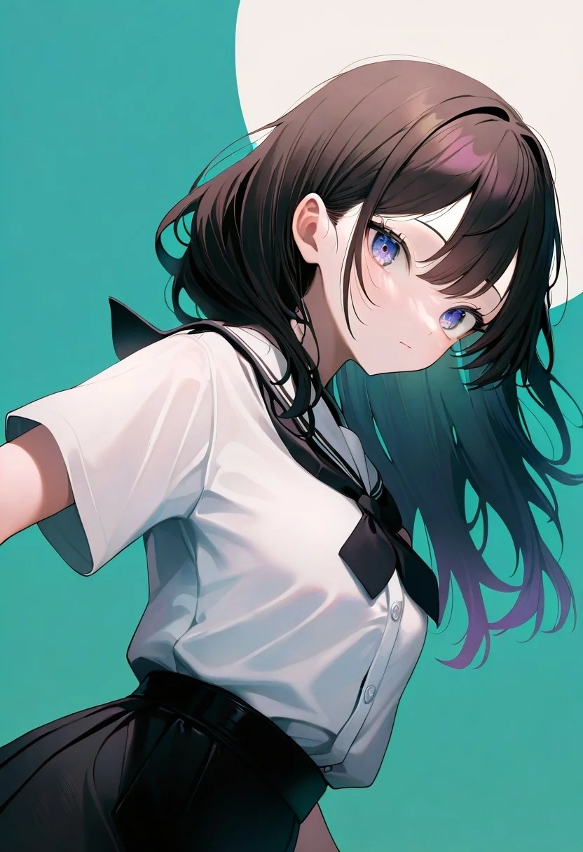 1girls, solo, school uniform, portrait, dutch angle, dynamic pose, cowboy shot,
masterpiece, best quality, very aesthetic, absurdres,
<lora:LoraILXL01_YamiStyle_v1:1.5>