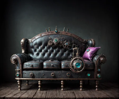 steampunk, couch, <lora:drkkaw_epoch_10:0.8>,