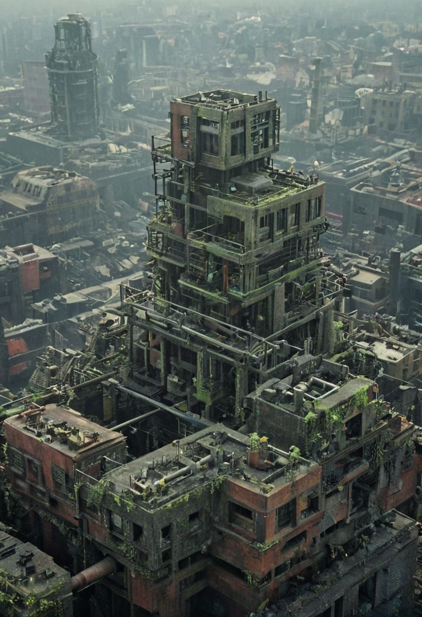 (A BUILDING MODEL:1.3),
(pastel neon niji colors, terraforming mecha-Pyramid Like drdnght machine hovering above planet earth 20000 bc, Tower of Babel, winding pipes winding up, spiral pipes, Huge robot maintenance cabin), 
(Fluorescent color tints, urban city   window view),
industrial|machine|pipes|Screen|Monitor|Signboard_Details,
Metal|Glass|Leather|mecha_Texture,
atmospheric haze, Film grain, cinematic film still, highly detailed, high budget, cinemascope, moody, epic, OverallDetail, gorgeous, 2000s vintage RAW photo, photorealistic, candid camera, color graded cinematic, eye catchlights, atmospheric lighting, skin pores, imperfections, natural, shallow dof,
extremely detailed, caveruinsPOV, treehouse, xtower, industrialbuilding, spstation, (((Architecture physical model))),