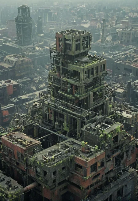 (A BUILDING MODEL:1.3),
(pastel neon niji colors, terraforming mecha-Pyramid Like drdnght machine hovering above planet earth 20000 bc, Tower of Babel, winding pipes winding up, spiral pipes, Huge robot maintenance cabin), 
(Fluorescent color tints, urban city   window view),
industrial|machine|pipes|Screen|Monitor|Signboard_Details,
Metal|Glass|Leather|mecha_Texture,
atmospheric haze, Film grain, cinematic film still, highly detailed, high budget, cinemascope, moody, epic, OverallDetail, gorgeous, 2000s vintage RAW photo, photorealistic, candid camera, color graded cinematic, eye catchlights, atmospheric lighting, skin pores, imperfections, natural, shallow dof,
extremely detailed, caveruinsPOV, treehouse, xtower, industrialbuilding, spstation, (((Architecture physical model))),