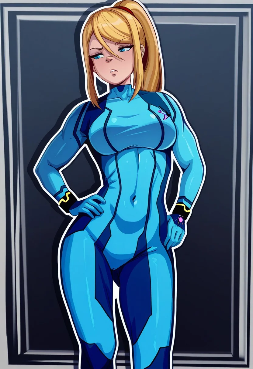 (Sicmop style, white outline), samus aran, zerosuit
