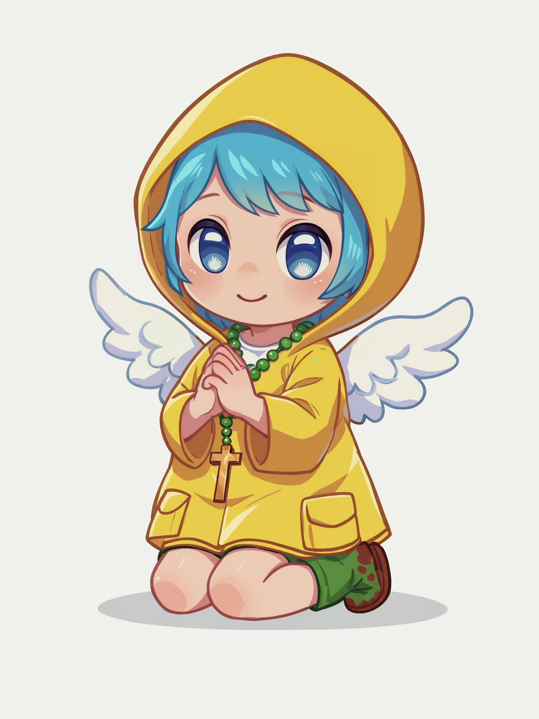 score_9, score_8_up, score_7_up, score_6_up, score_5_up, score_4_up, anime screencap, 
1girl, luce <lora:luce-PD-1.0:1>, 
chibi, angel wings, praying, kneeling, simple background, white simple background,