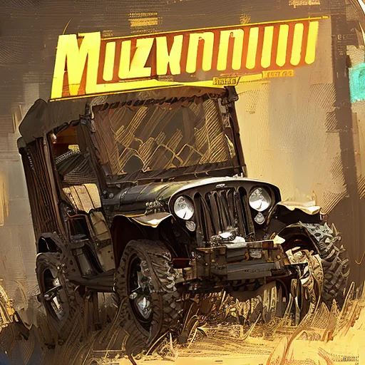 a photo of a 1920's jeep by craig mullins 512SpeedPainter
