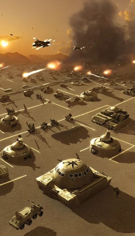 Cinematic scene, Command & Conquer, Tiberian War, detailed background, masterpiece, best quality, high quality, absurdres <lora:command_and_conquer_xl_v2:1>