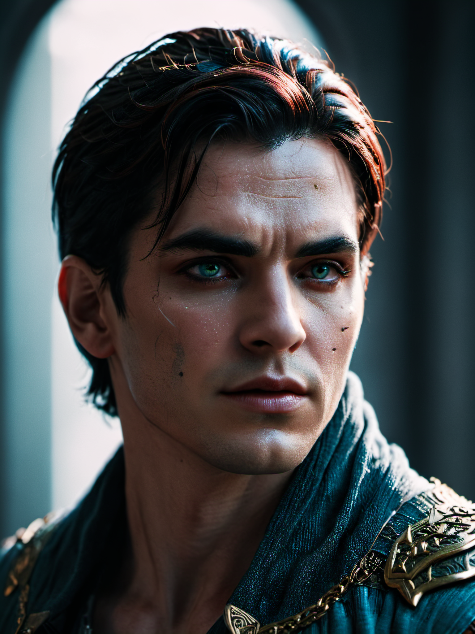 professional 3d model Pain Creator is a demi god,portrait,man,otherworldly,ominous,sinister,super hero themed,futuristic,stunning,intricately detailed,masterpiece,<lora:dark_fantasy_art:0.2>,<lora:xl_more_art-full_v1:0.5>,<lora:RMSDXL_Darkness_Cinema:1.5>,<lora:RMSDXL_Creative:0.2>,<lora:RMSDXL_Enhance:0.3>,bold colors,comic book style,((solid white background)),glow effects,godrays,Hand drawn,render,8k,octane render,cinema 4d,blender,dark,atmospheric 4k ultra detailed,cinematic,Sharp focus,big depth of field,Masterpiece,colors,3d octane render,4k,concept art,trending on artstation,hyperrealistic,Vivid colors,extremely detailed CG unity 8k wallpaper,trending on CGSociety,Intricate,High Detail,dramatic,true to life,HDR image,High detail resolution,soft eyes,natural skin,high detailed face,high detailed cloth,film photography,vintage,cinematic lighting,realistic,sharp focus,(very detailed),((4K HQ)),depth of field,f/1.2,Leica,8K HDR,High contrast,shadows,bokeh,(detailed and realistic skin texture),(detailed clothing),(detailed background),detailed skin,(highly detailed skin),(8K HDR photo),realistic texture,realistic shadows,accurate to life,living image,lifelike,RAW candid cinema,16mm,color,