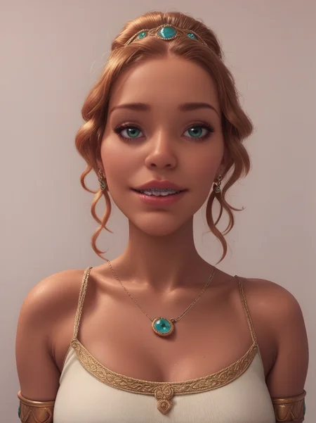 score_9, score_8_up, score_7_up, score_6, score_5, score_4, , ( <lora:princess_pony_v1:0.35>a 25 yearold princess, woman, large breasts, ) Kida <lora:8r4c3t4n-000009:0.8> 8r4c3t4n