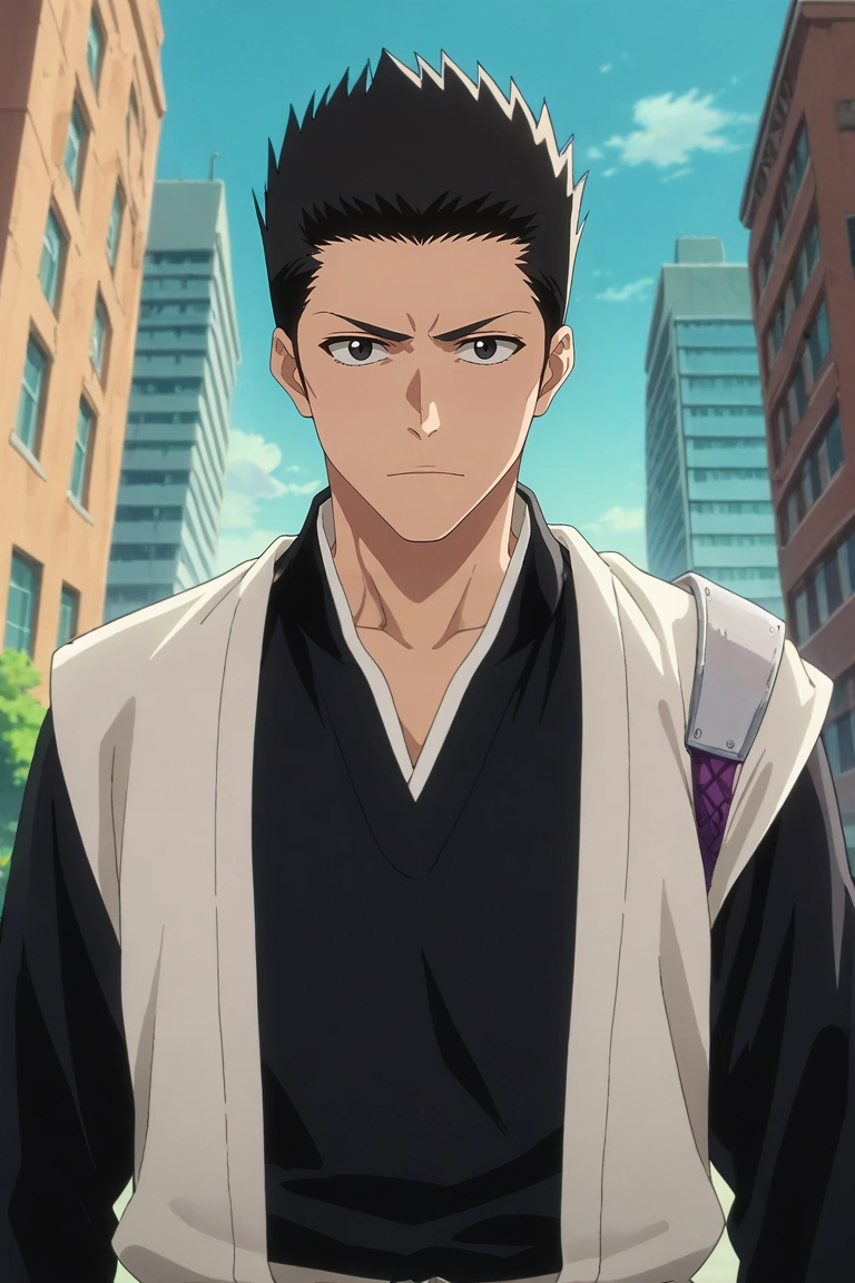 score_9, score_8_up, score_7_up, source_anime, rating_safe, , anime screencap, anime coloring, official style, looking at viewer, 1boy, solo, male focus, <lora:isshin_kurosaki_pony:1>, isshin_kurosaki, black hair, black eyes, short hair, spiked hair, , Pisa, Italy, Leaning Tower, tourists taking photos, standing pose, playful expression, bright afternoon light, demon costume, <lora:sdxl_lightning_8step_lora:1>