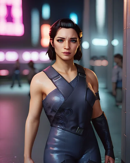 score_9, score_8_up, score_7_up, score_6_up, 1girl, Andreja Starfield , in a futuristic city, sci-fi , neon lights, <lora:Andreja Starfield-000030:1>