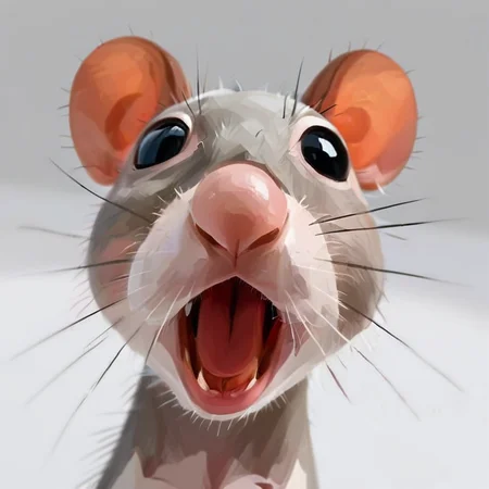angry mouse, simple white background, <lora:albeniz-rodriguez-style-1024:0.7> albeniz rodriguez style, caricature, fisheye view
