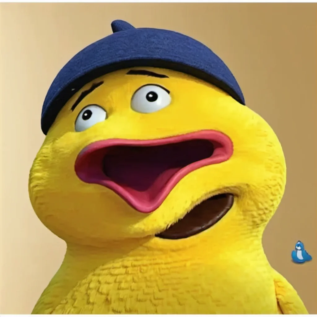 Funny emoticons,  best quality,  masterpiece, open mouth,  big bird <lora:tt1:0.8>