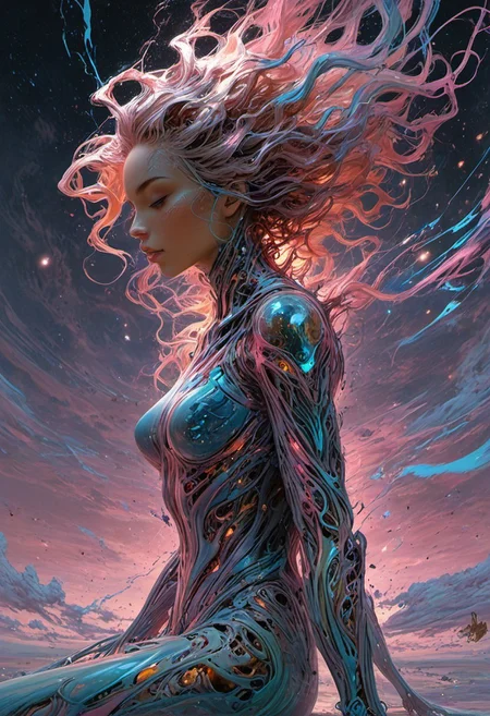 Pastel zbrush render of São Paulo. showcases the astral projection as a combination of wavy, futuristic outfit, includes existences amorphous to create a sense of rhythm and flow. Heather Theurer, The sky above ripples like water, great lighting, fenliexl, mixed media, surrealism, otclillsn, FRESHIDEAS Real Photography 2#
