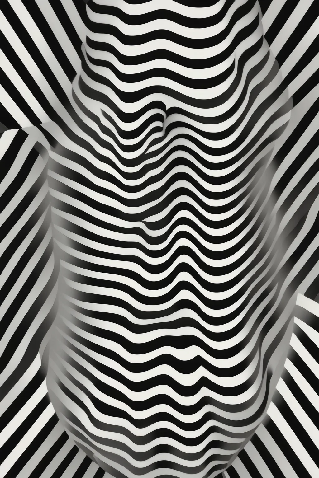 <lora:Op Art:1>Op Art - Black and white colors shapes only visualize pleasure use only 5 shapes total
