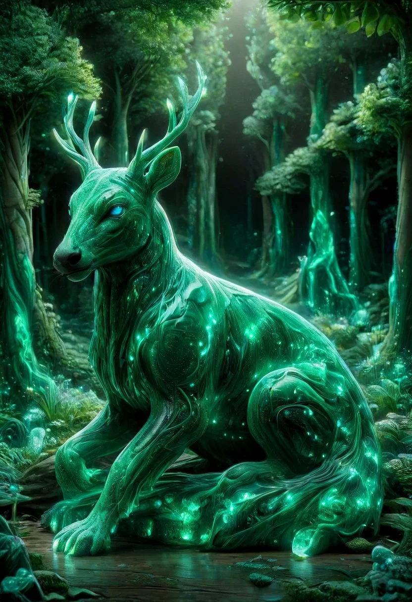 A surreal 3D render of a whimsical nature installation sculpture by a female artist, made of malachite, featuring intricately designed animals, expressionist style, beautifully lit, high resolution, vibrant colors, surrounded by a dreamlike environment.
3d-rendering, concept-art, digital, dreaminess, futuristic, multimedia, sculpture, virtual-reality
concept-art, awesome full color, fantasy, epic, majestic, magical, dreamy, perspective, light and shadow, moody, epic,
beautiful, painterly, aesthetic, textural, vivid, vibrant, intricate details, highly detailed, ultra-detailed, absurdres,
ais-blmn,
malachite_style