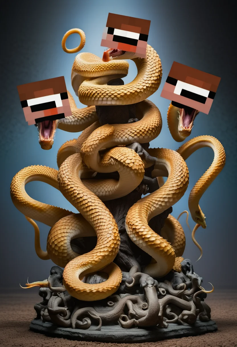 a five-headed hydra, square heads<lora:sendnoobs-sdxl-adam-e:1>