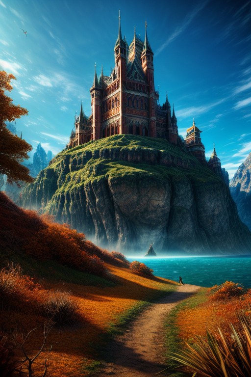 beautiful fantasy world, ((masterpiece)), insane quality, hyperrealistic, photorealistic, highiest texture resolution, extremely detailed, sharp image focus, epic, breathtaking, stunning composition, 32 bit color, depth of field, detailed scenery, high texture resolution, 8k