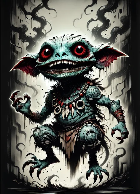 DonMB01dD4rkXL score_9, score_8_up, score_7_up, score_6_up, male gremlin, bioprinting specialist,gunslinger, tribal sling rating_safe <lora:DonMB01dD4rkXL-pony:1>