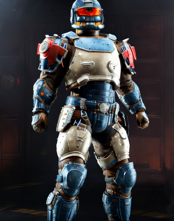 ((Masterpiece, best quality,edgQuality,photorealistic,ultra photorealistic)),standing,posing for a picture,
edgHalo_armor,power armor, a man in a suit with a gun ,wearing edgHalo_armor
 <lora:edgHaloXL:1>