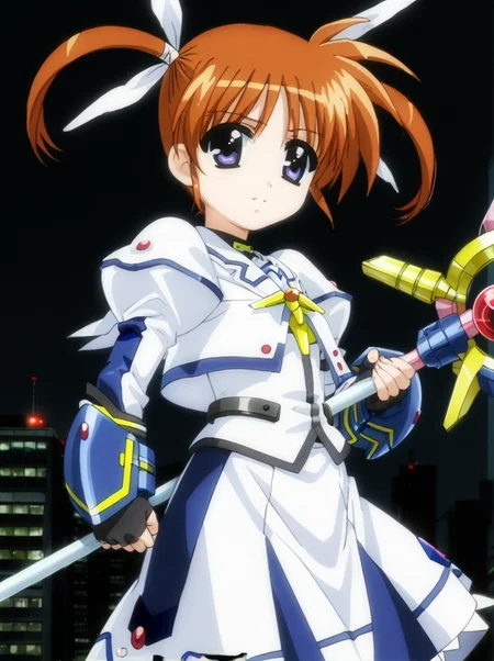 detailed background, shiny skin, rating safe,
<lora:nanoha.pony:1>,
nanoha,