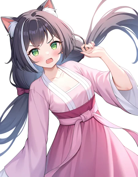 1girl,simple background,white background,hanfu,cowboy shot,karyl \(princess connect!\),, <lora:hanfu-000018:1>, masterpiece, best quality, very aesthetic, absurdres,newest, incredibly absurdres,
