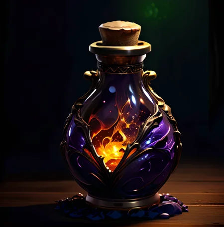 potion,4k,realistic,phograph,black background,simple background,game icon,<lora:game_icon_diablo_style:0.85>,