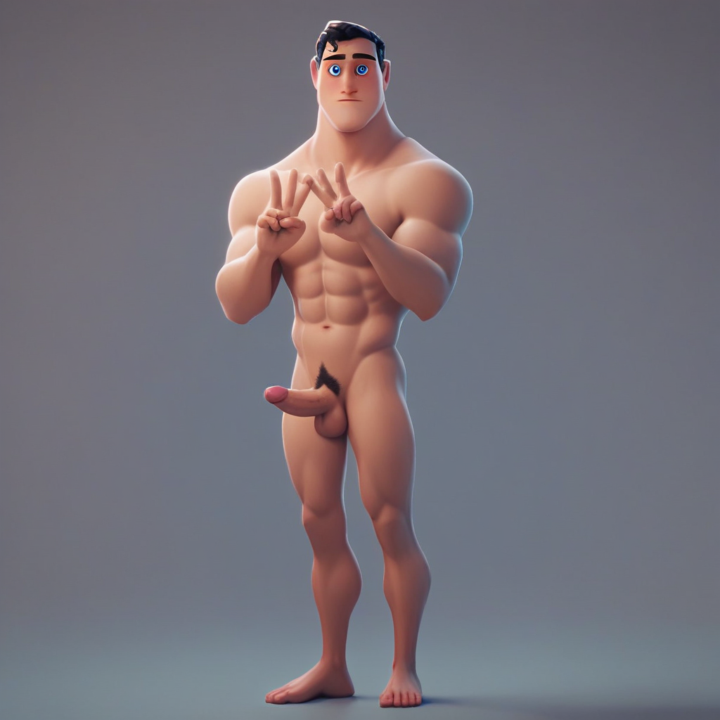superman, 1boy, male focus, solo, muscular male, short hair, black hair, muscular, blue eyes, pubic hair, completely nude, abs, penis, balls, standing,  score_9, score_8_up, score_7_up, score_6_up <lora:vinceteaa_020_04v2-step00000400r:1> good face, good eyes, looking at viewer, full body, standing,