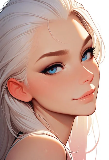 masterpiece, best quality, amazing quality, very aesthetic
Artist : Tsuaii, Artist : Incase, flat colors,
1girl, (League of legends), close up, portrait, face focus, side view,
looking at viewer, (relaxed:0.5), (smiling:0.5)
(neutral white background), dynamic lighting,