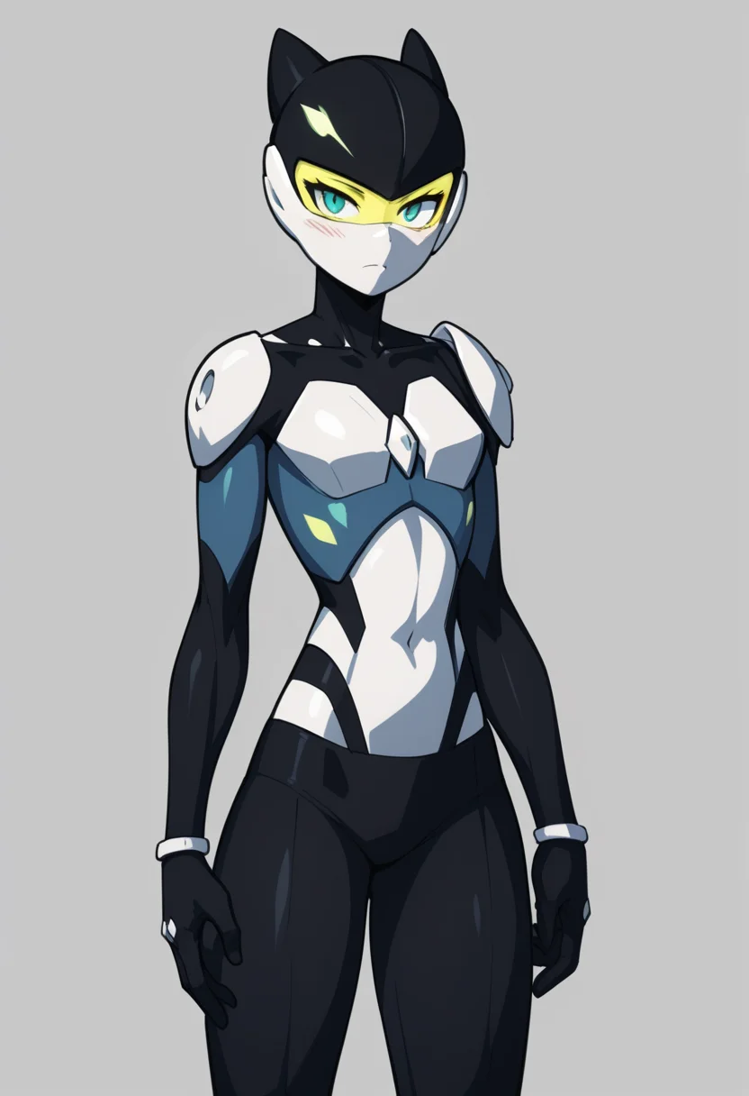 Neo-Impressionism, score_9, score_8_up, score_7_up, score_6_up, score_5_up, score_4_up,
1girl, BC-1, grey_background, simple_background, solo, standing, fullbody, a character portrait, BC-1 helmet, <lora:BC-1_V2_r1:0.8>, tiny dabs of color, Pointillism, painterly, Neo-Impressionism