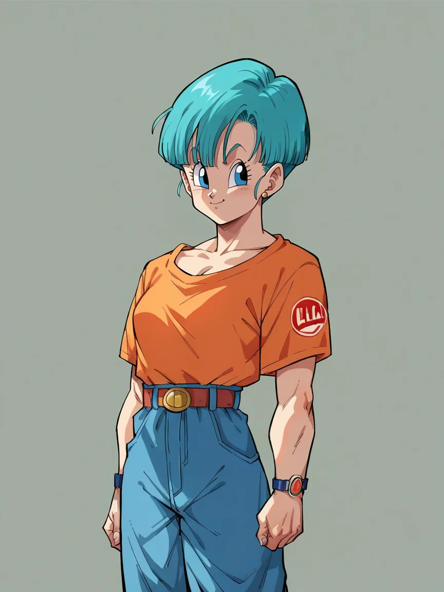 score_9, score_8_up, score_7_up, score_6_up, score_5_up, <lora:DragonBallZXLP:1> dragon ball z, solo, bulma, 1girl,