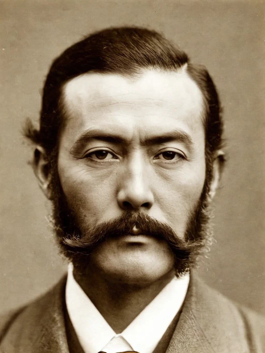 medium portrait of an japanese gentleman <lora:A_Sideburns_Cut:1.1>a_sideburns_cut,  side-burns, (mutton-chops:1.1)