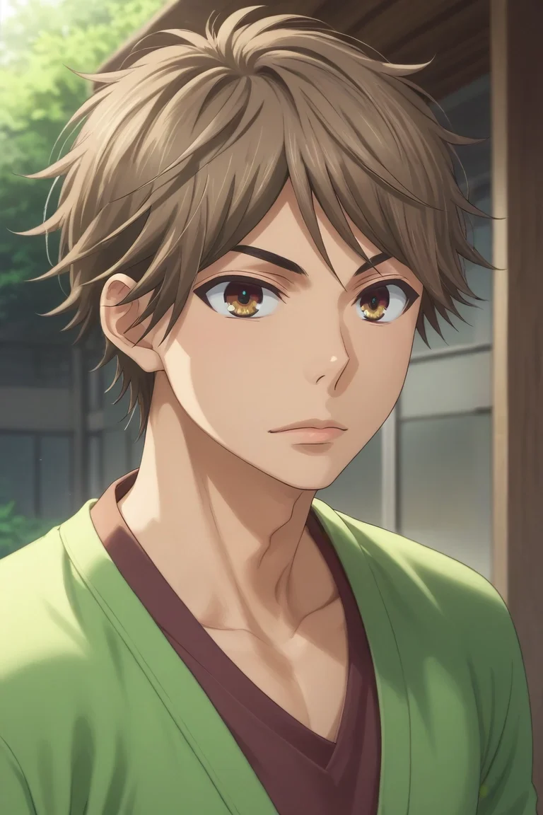 score_9, score_8_up, score_7_up, , rating_safe, , (realistic:0.6), , depth of field, 1boy, solo, male focus, <lora:hayato_shinomiya_pony:0.98>, hayato_shinomiya, brown hair, brown eyes, short hair, , , <lora:sdxl_lightning_8step_lora:1>