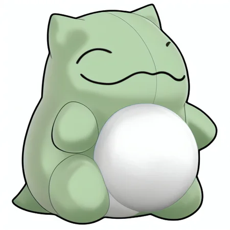 tongue, smile, meme, monochrome, standing, claws, full body, closed eyes, poke ball, plush, ^ ^, chalk