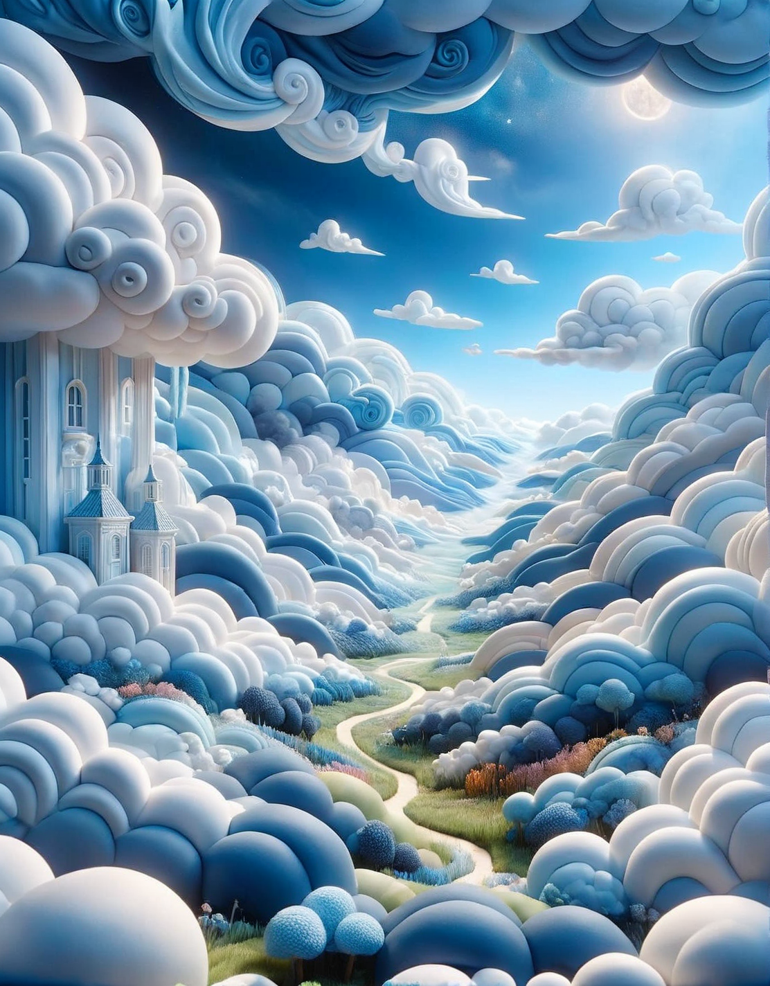 ais-hppycly a dreamscape where the ground is made of clouds <lora:ais-hppycly-sdxl:1>