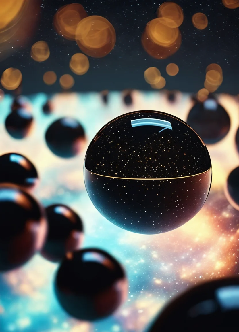 cinematic film still cinematic still rounded objects, shapeless, anamorphic, slime, black, reflexive, black, fflix_dmatter, universe inside the balls, galaxies inside the balls, multiverse . emotional, harmonious, vignette, highly detailed, high budget, bokeh, cinemascope, moody, epic, gorgeous, film grain, grainy", "rounded objects, shapeless, anamorphic, slime, black, reflexive, black, fflix_dmatter, universe inside the balls, galaxies inside the balls, multiverse, extremely detailed oil painting, unreal 5 render, rhads, Bruce Pennington, Studio Ghibli, tim hildebrandt, digital art, octane render, beautiful composition, trending on artstation, award-winning photograph, masterpiece
<lora:DarkMatterXLv2:1>, , <lora:FILM_PHOTOGRAPHY_STYLE:0.25> . shallow depth of field, vignette, highly detailed, high budget, bokeh, cinemascope, moody, epic, gorgeous, film grain, grainy