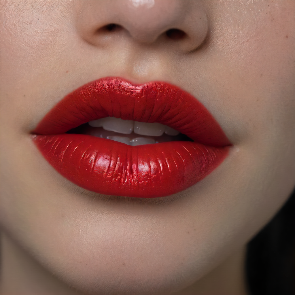 analog photograph, 19yo, 1girl, (nsfw, extreme lip close up, [seductive|sexual|erotic|kissable] lips:1.5), vibrant colours, pursed lips, red lipstick, (imperfect skin, realistic skin texture, freckles:0.25), perfect teeth, makeup, pale skin, hyper realistic, highres, masterpiece, 8k, cinematic lighting, photoshoot lighting <lora:RMSDXL_Enhance:2> <lora:sd_xl_dpo_lora_v1:0.5>